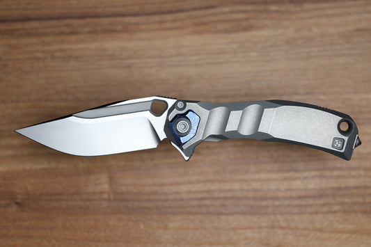 CUSTOM KNIFE FACTORY & ANTHONY MARFIONE COLLABORATION RATAX - ZIRCUTI ACCENTS AND M398 (PREOWNED)