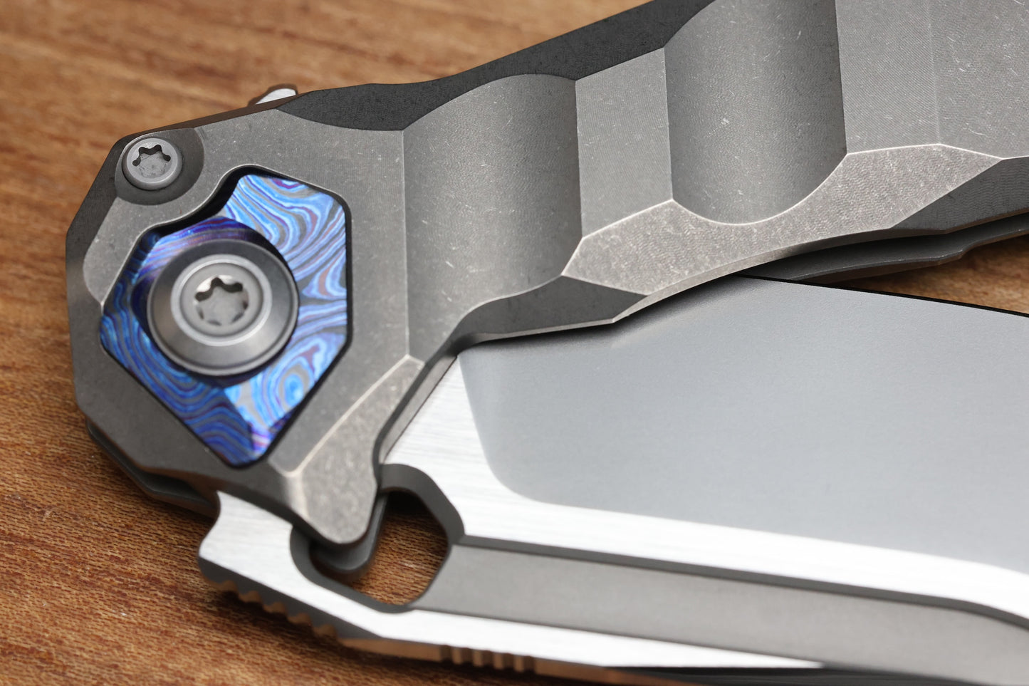 CUSTOM KNIFE FACTORY & ANTHONY MARFIONE COLLABORATION RATAX - ZIRCUTI ACCENTS AND M398 (PREOWNED)