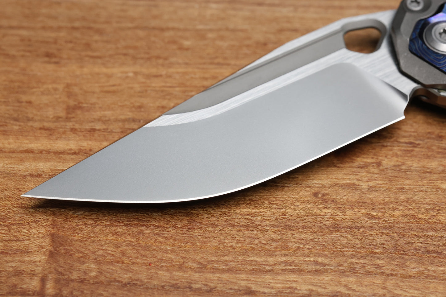 CUSTOM KNIFE FACTORY & ANTHONY MARFIONE COLLABORATION RATAX - ZIRCUTI ACCENTS AND M398 (PREOWNED)