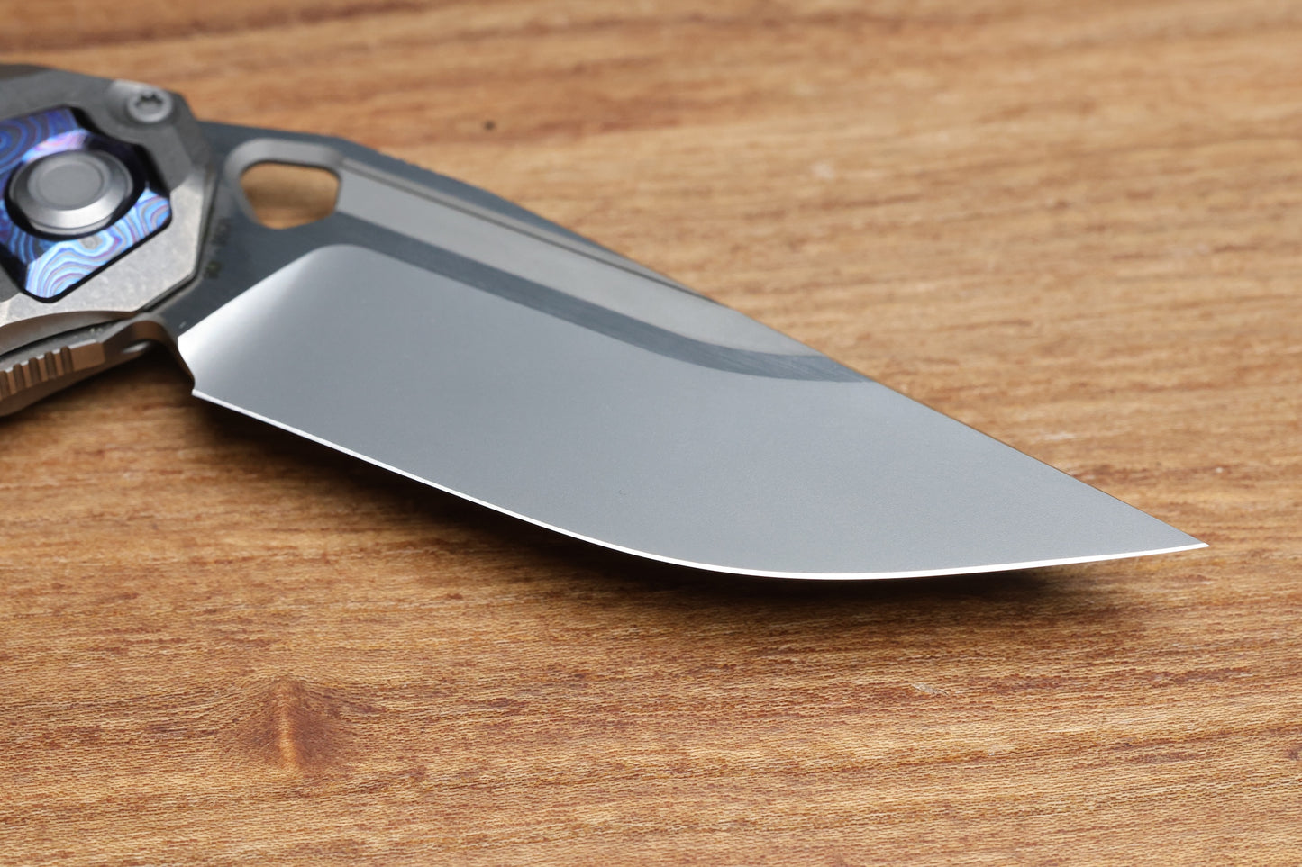 CUSTOM KNIFE FACTORY & ANTHONY MARFIONE COLLABORATION RATAX - ZIRCUTI ACCENTS AND M398 (PREOWNED)
