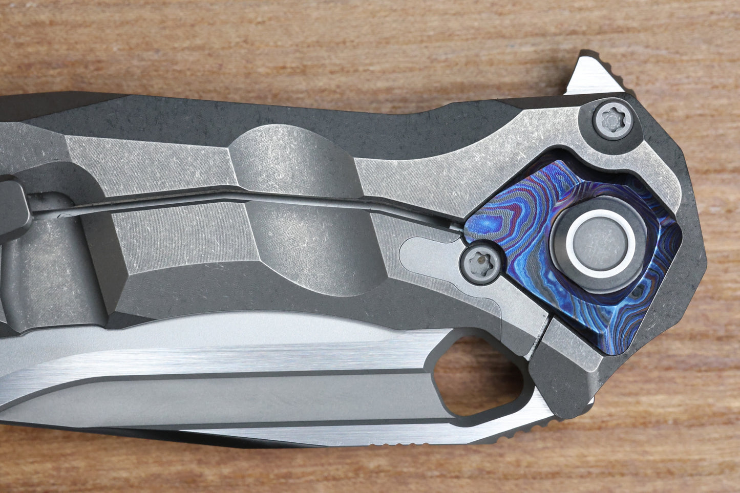 CUSTOM KNIFE FACTORY & ANTHONY MARFIONE COLLABORATION RATAX - ZIRCUTI ACCENTS AND M398 (PREOWNED)
