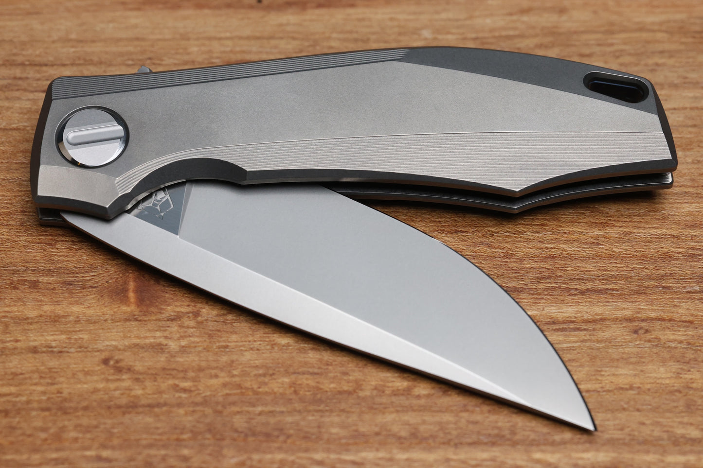 SHIROGOROV KNIVES RKMP - M398 BLADE - TITANIUM HANDLE - SRRBS (CHARLES MARLOWE DESIGN) (PREOWNED)