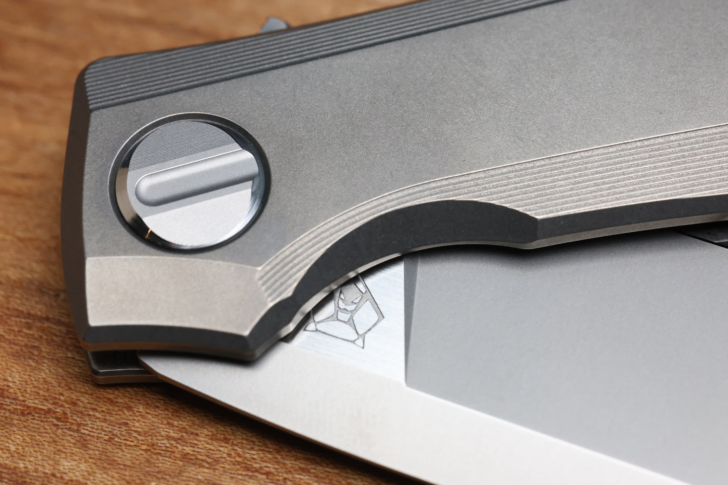 SHIROGOROV KNIVES RKMP - M398 BLADE - TITANIUM HANDLE - SRRBS (CHARLES MARLOWE DESIGN) (PREOWNED)