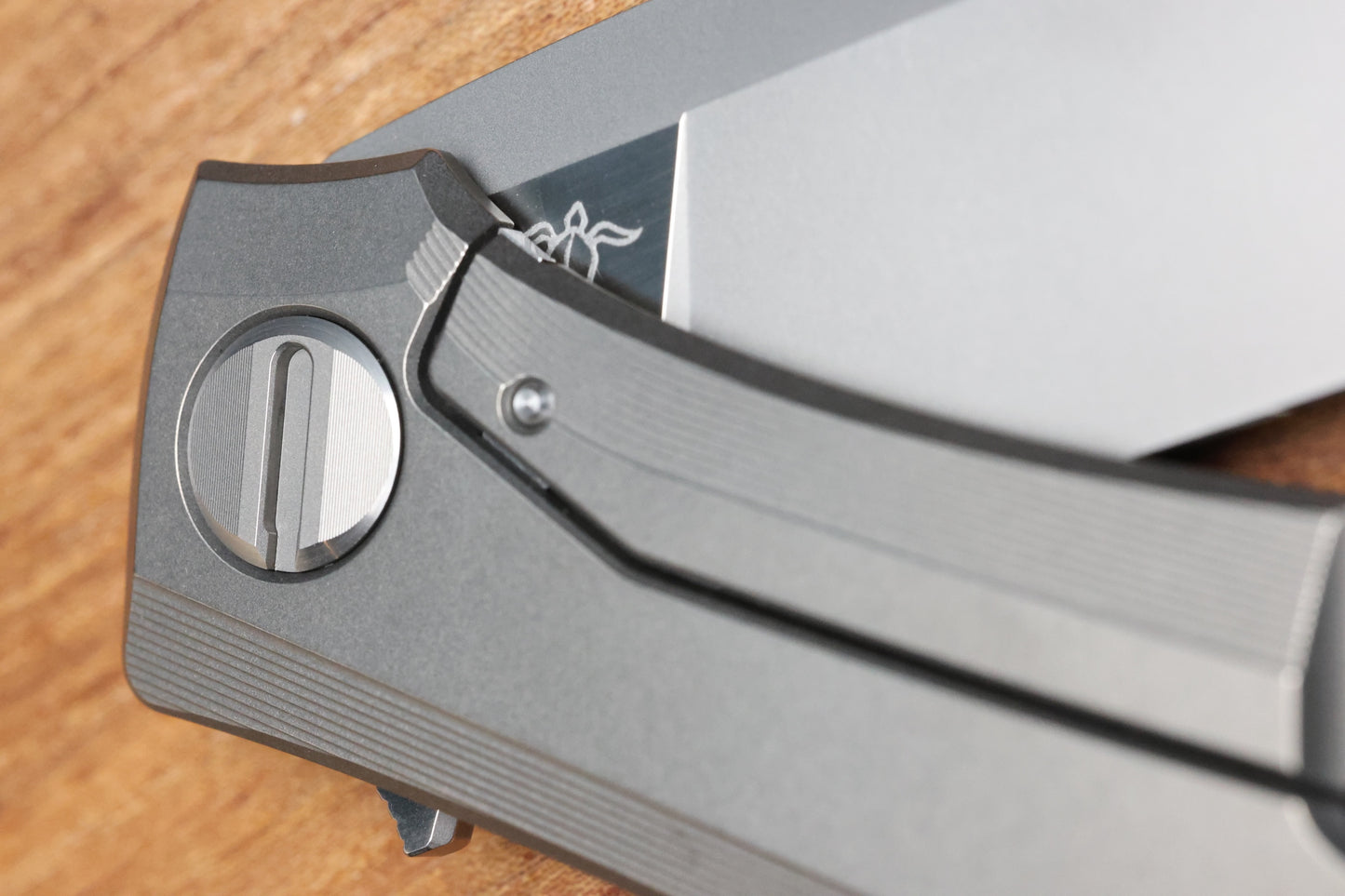 SHIROGOROV KNIVES RKMP - M398 BLADE - TITANIUM HANDLE - SRRBS (CHARLES MARLOWE DESIGN) (PREOWNED)