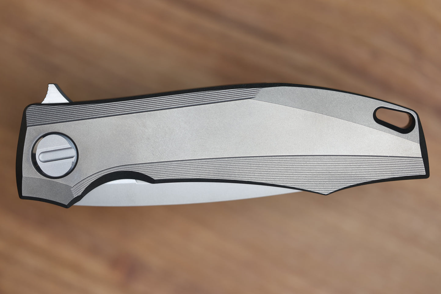SHIROGOROV KNIVES RKMP - M398 BLADE - TITANIUM HANDLE - SRRBS (CHARLES MARLOWE DESIGN) (PREOWNED)