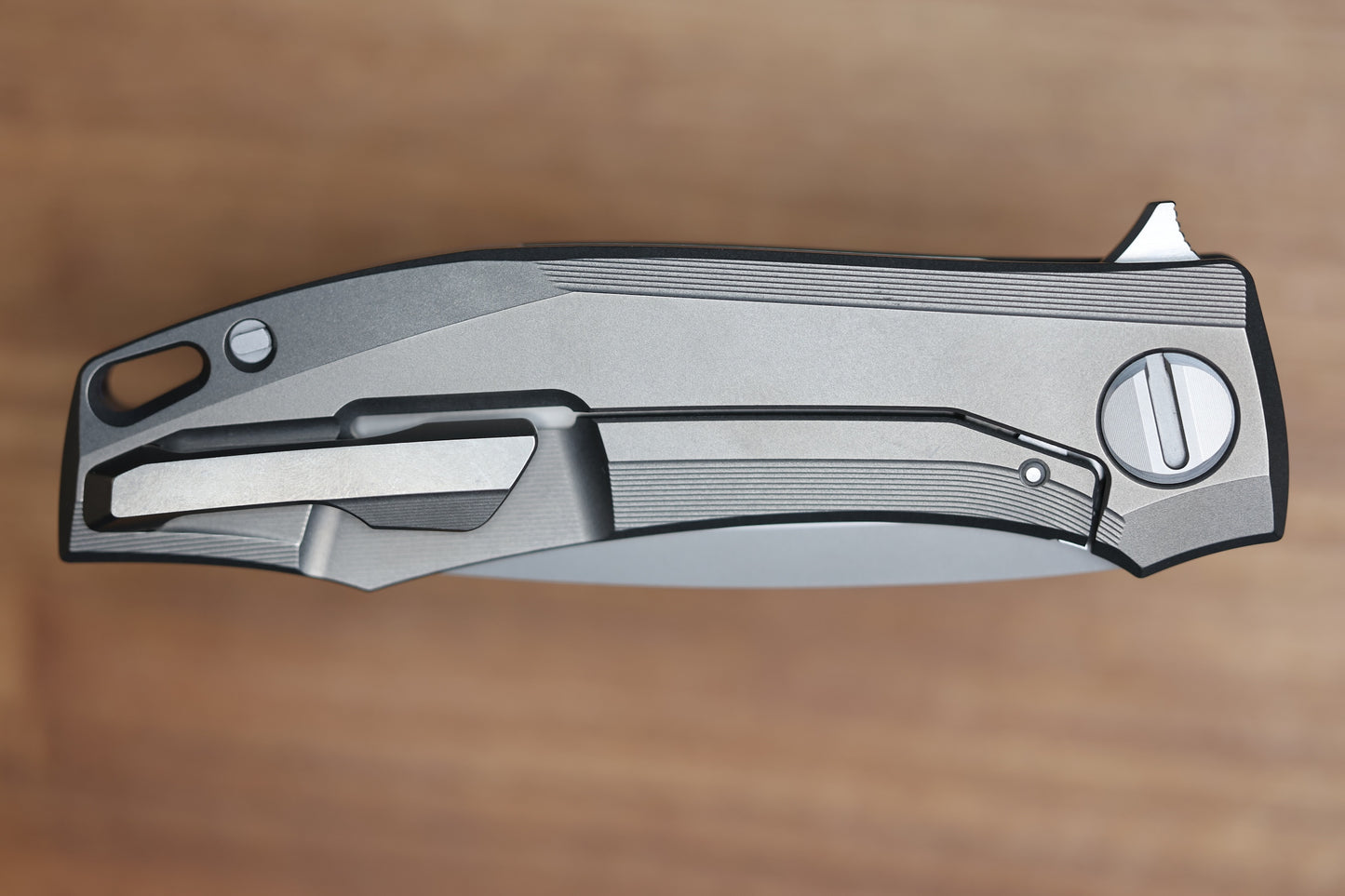 SHIROGOROV KNIVES RKMP - M398 BLADE - TITANIUM HANDLE - SRRBS (CHARLES MARLOWE DESIGN) (PREOWNED)