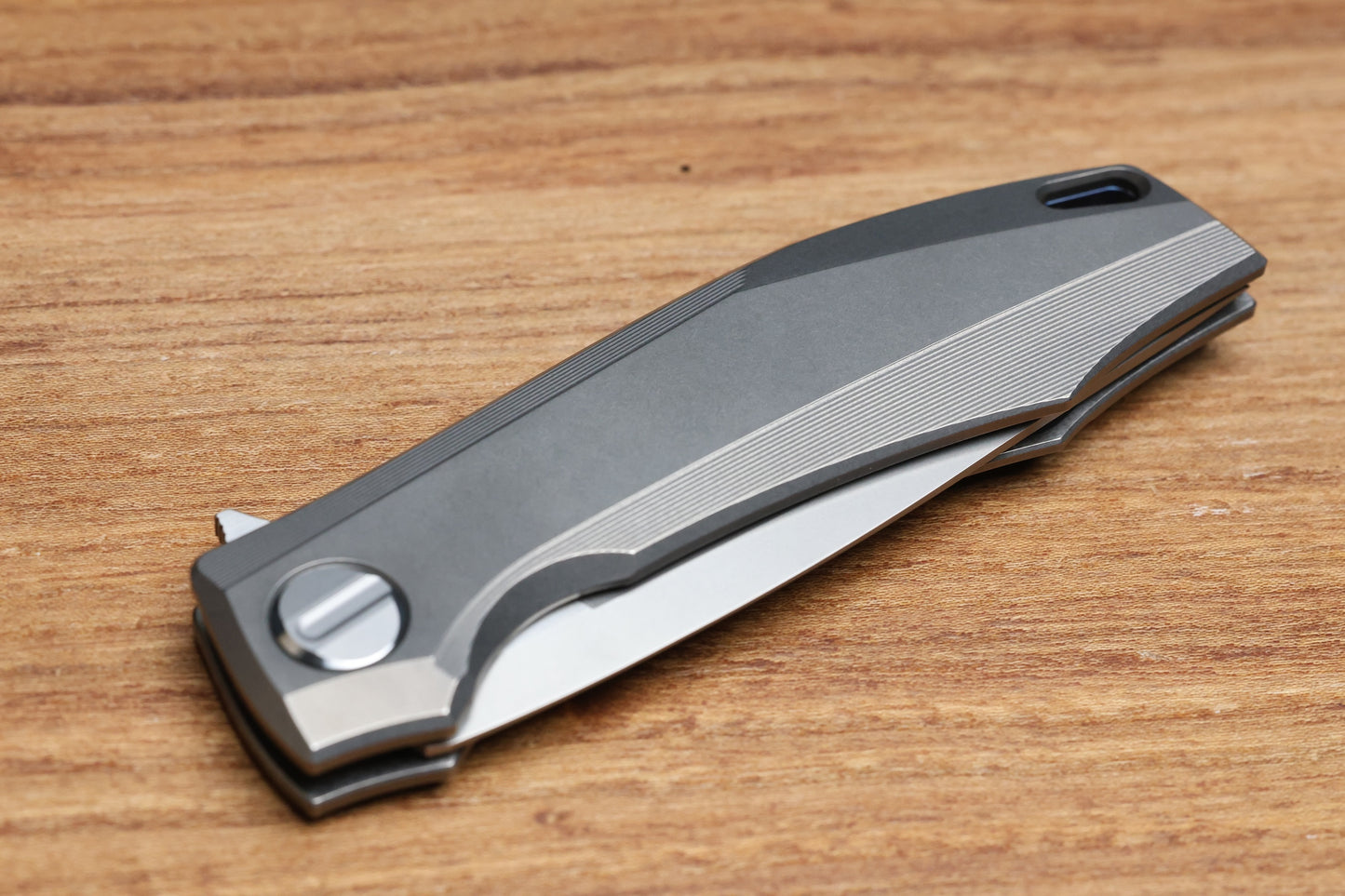 SHIROGOROV KNIVES RKMP - M398 BLADE - TITANIUM HANDLE - SRRBS (CHARLES MARLOWE DESIGN) (PREOWNED)