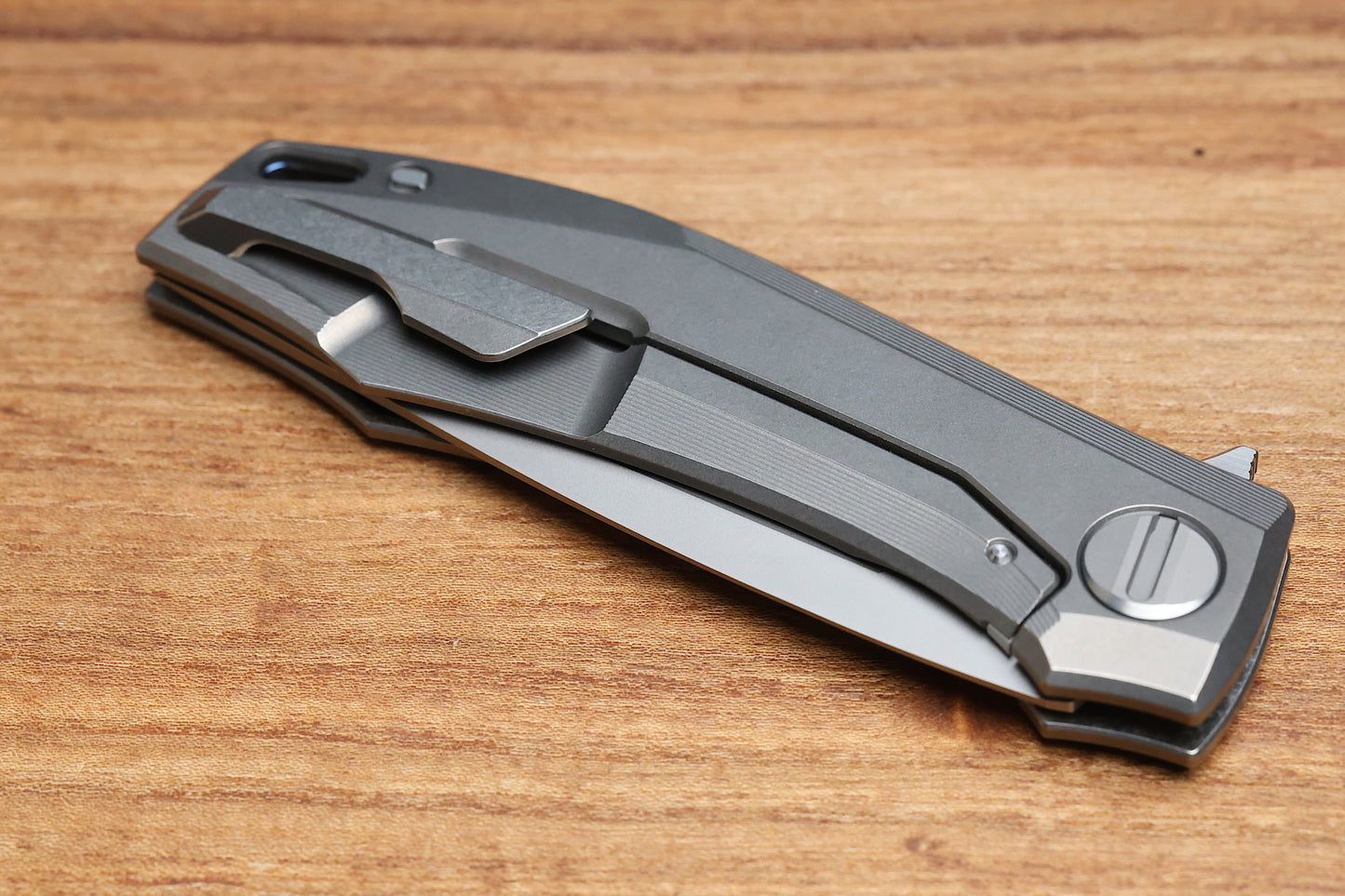 SHIROGOROV KNIVES RKMP - M398 BLADE - TITANIUM HANDLE - SRRBS (CHARLES MARLOWE DESIGN) (PREOWNED)