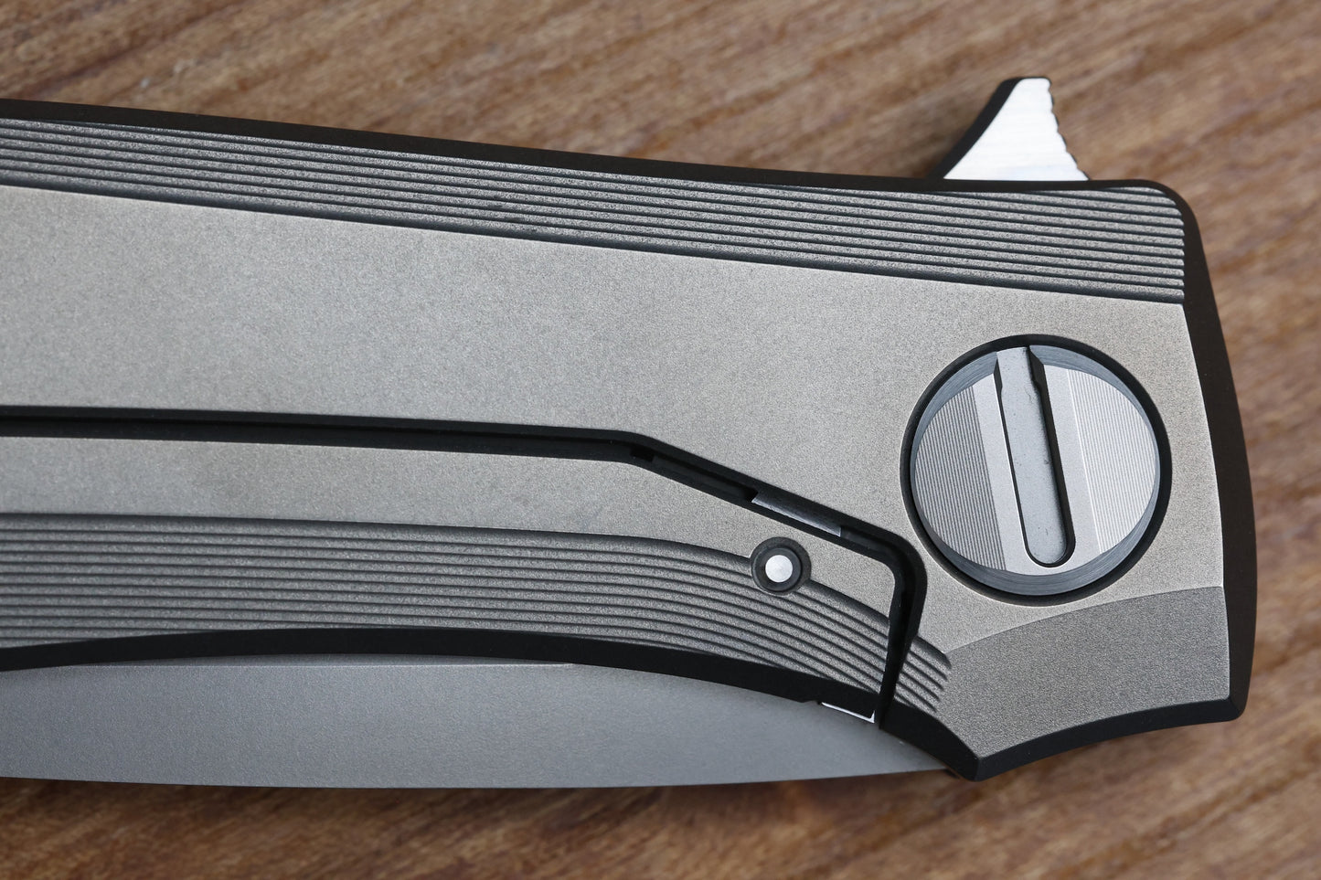 SHIROGOROV KNIVES RKMP - M398 BLADE - TITANIUM HANDLE - SRRBS (CHARLES MARLOWE DESIGN) (PREOWNED)