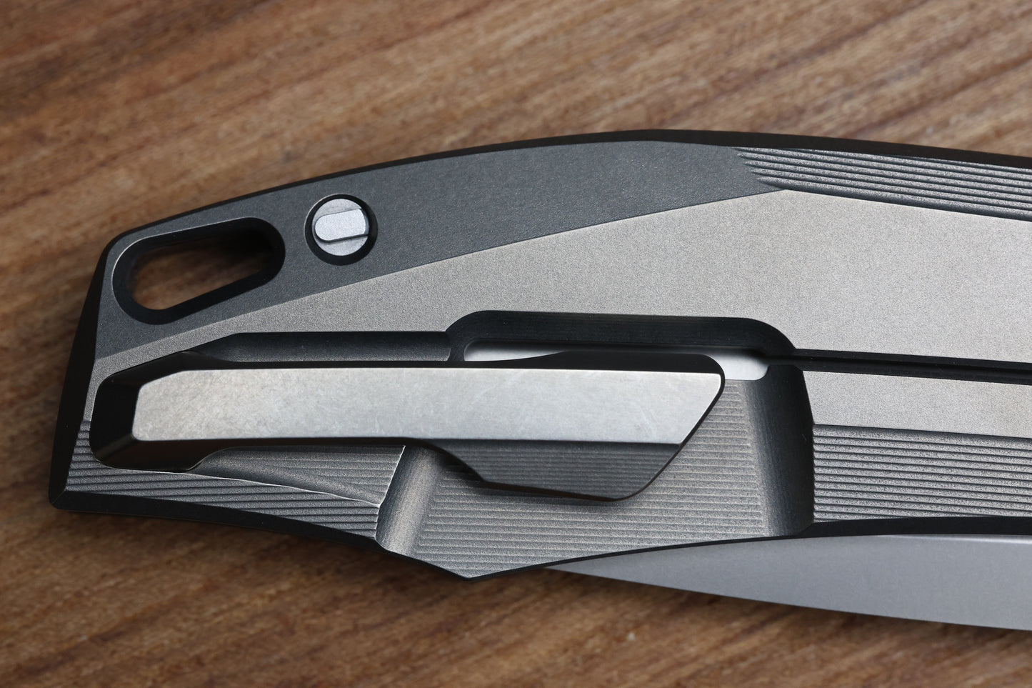 SHIROGOROV KNIVES RKMP - M398 BLADE - TITANIUM HANDLE - SRRBS (CHARLES MARLOWE DESIGN) (PREOWNED)