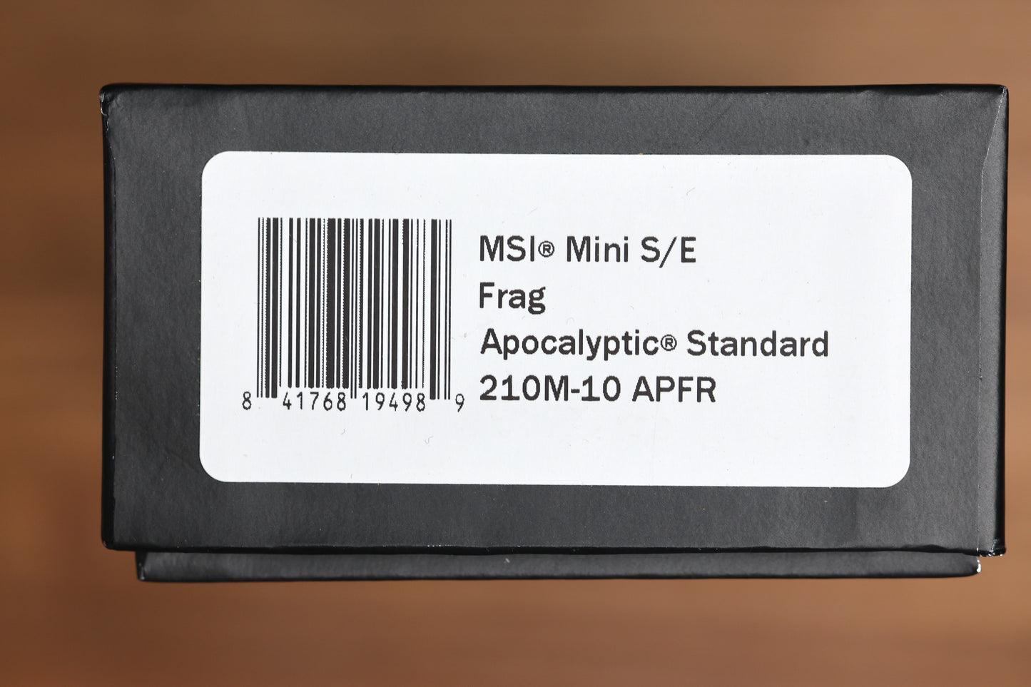 MICROTECH MSI RAM LOK MINI BLACK FRAG ALUMINUM HANDLES W/ APOCALYPTIC M390MK 210M-10APFR