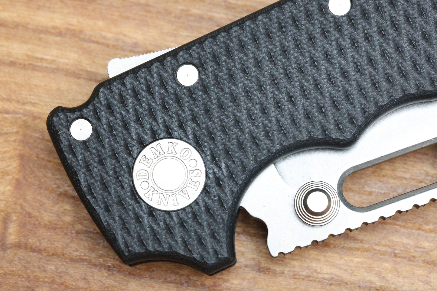 DEMKO KNIVES MG AD20 W/ BLACK G10 HANDLES & CPM-3V SHARK FOOT