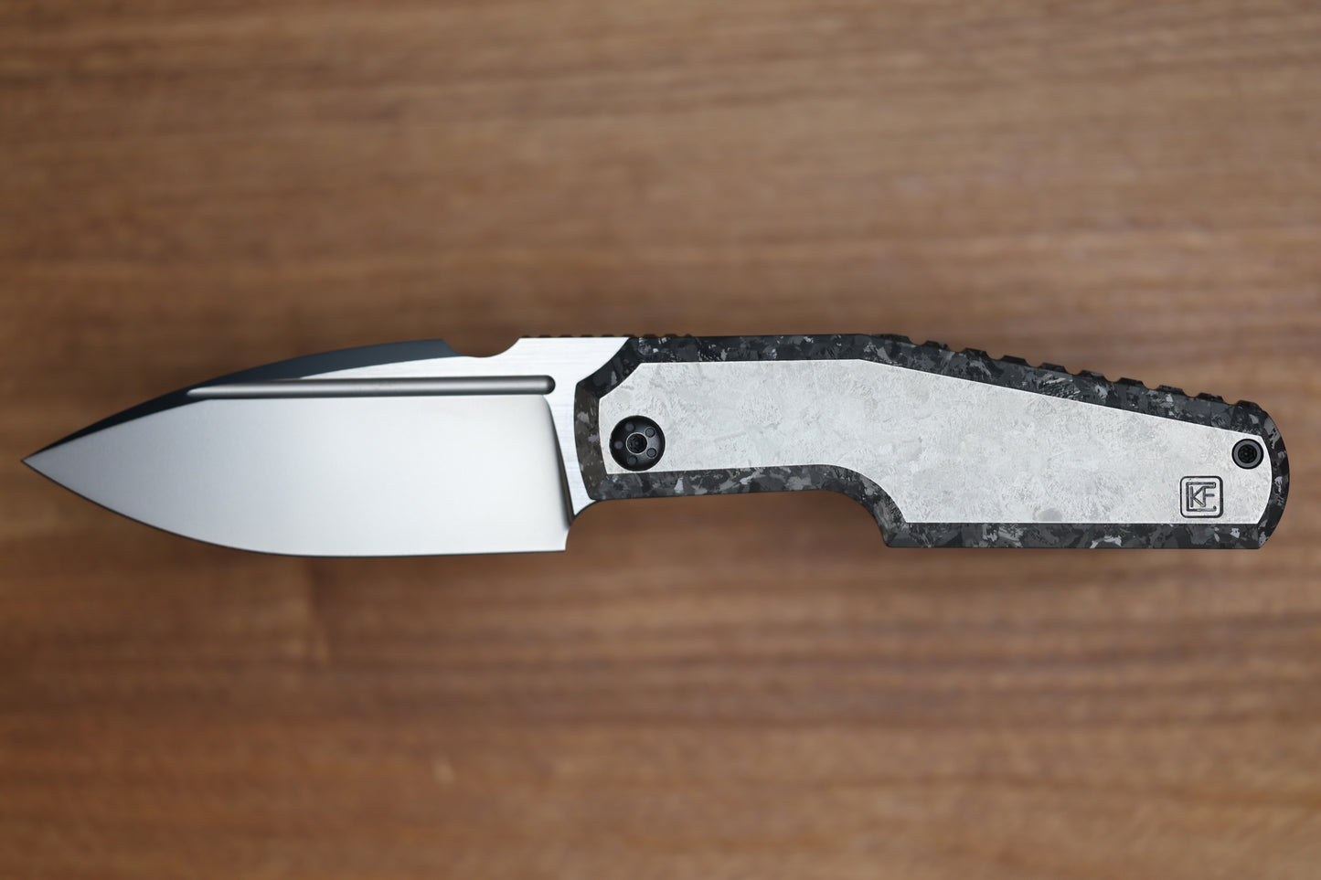 CUSTOM KNIFE FACTORY ELEMENTAK - M398 BLADE - CRYSTALTI HANDLE (THOMAS GONY DESIGN)