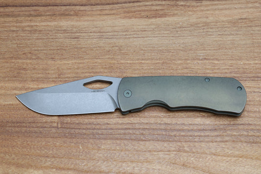 MCNEES DIXON W/ ATOMIC GREEN/BRONZE TITANIUM HANDLES & STONEWASH MAGNACUT