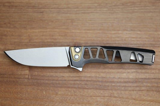 MACHINEWISE SONORA #2017 SKELETONIZED DLC TITANIUM INTEGRAL S90V BLADE