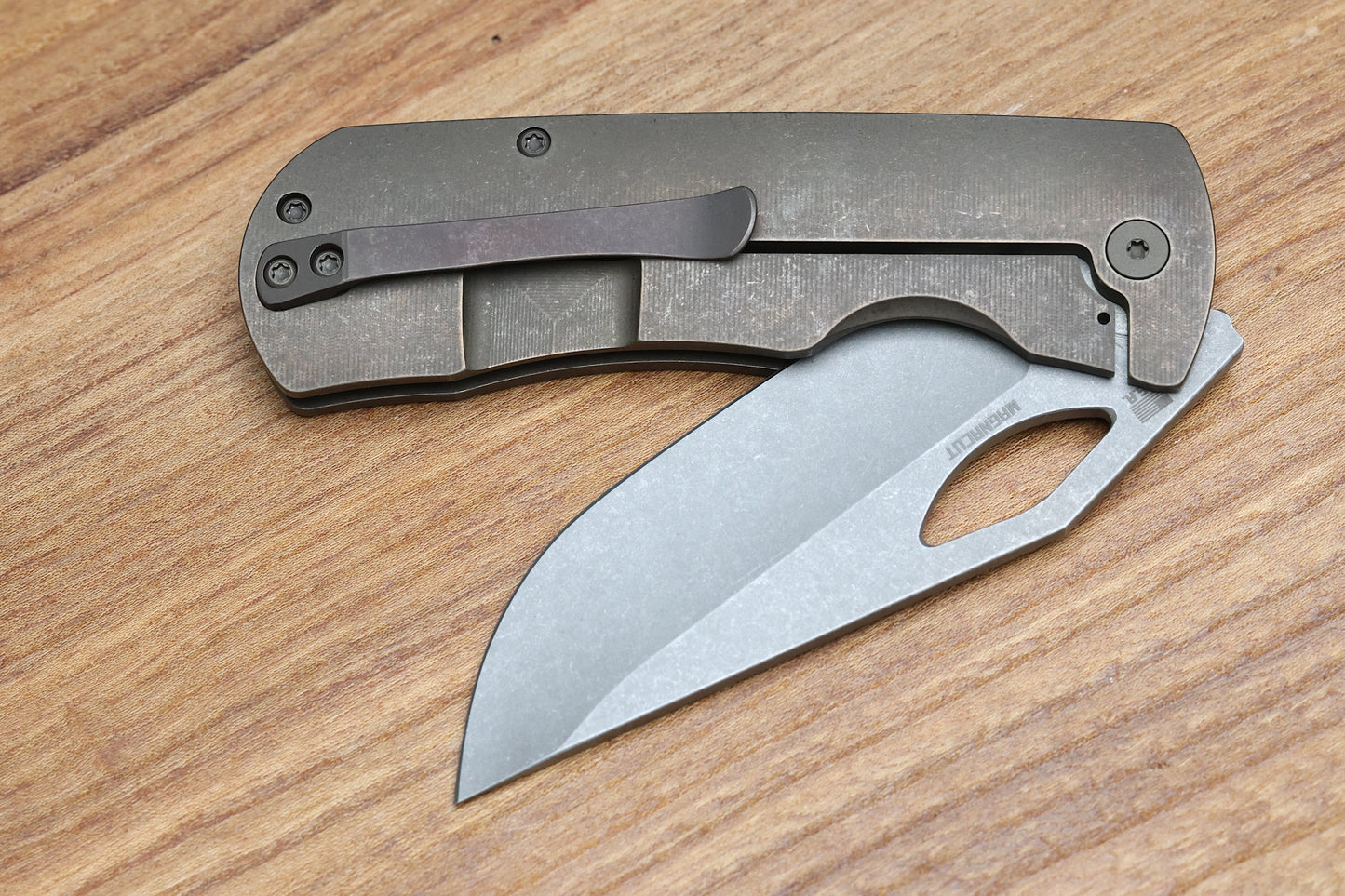 MCNEES DIXON W/ ATOMIC BRONZE TITANIUM HANDLES & STONEWASH MAGNACUT