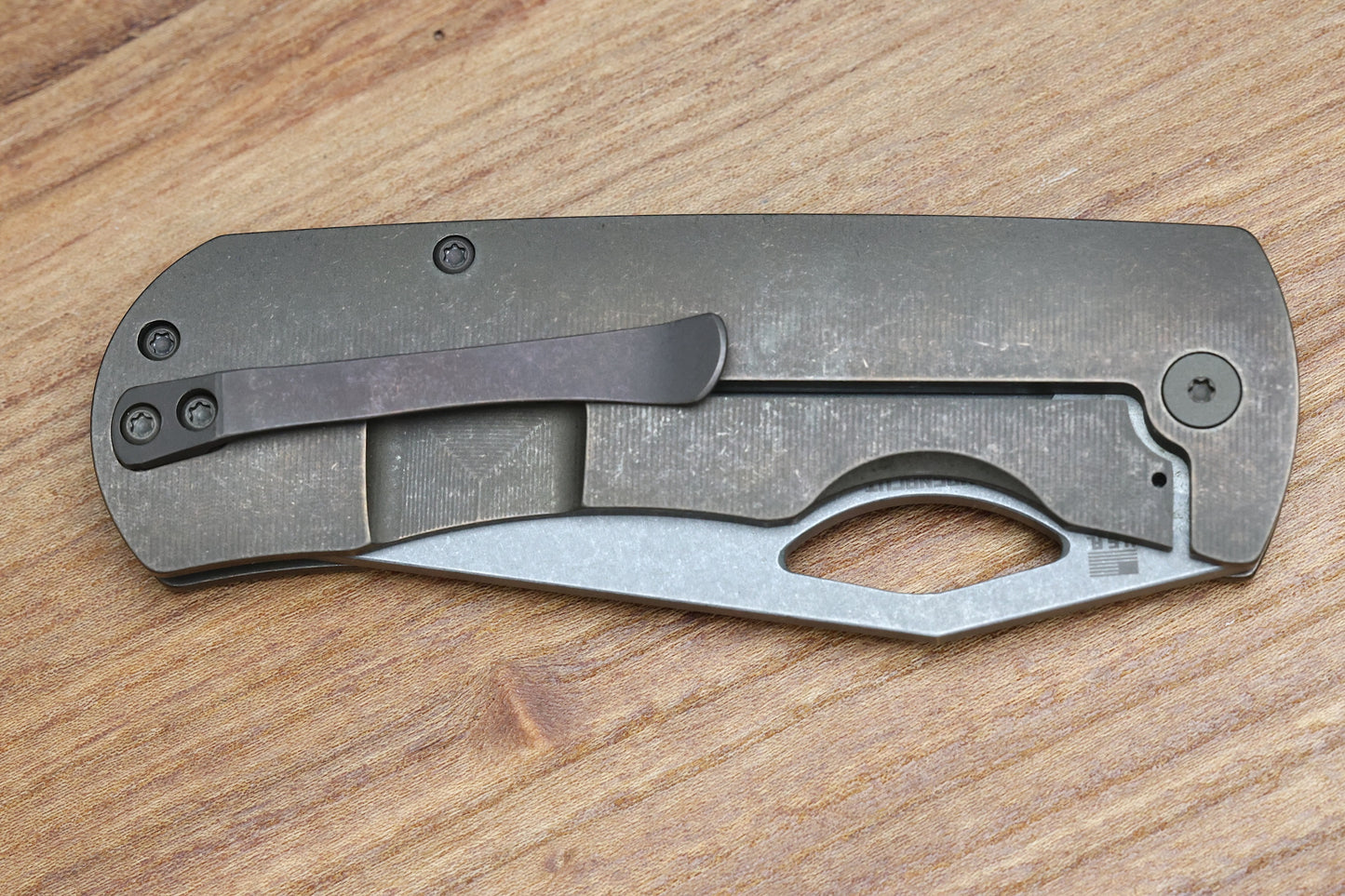 MCNEES DIXON W/ ATOMIC BRONZE TITANIUM HANDLES & STONEWASH MAGNACUT