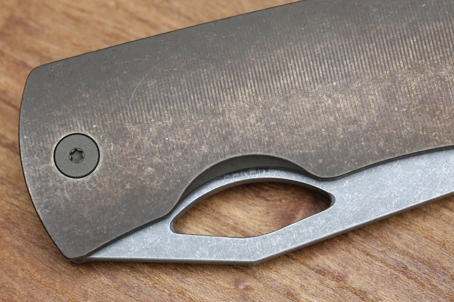 MCNEES DIXON W/ ATOMIC BRONZE TITANIUM HANDLES & STONEWASH MAGNACUT