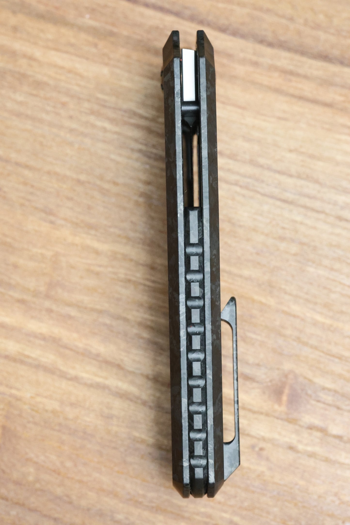 CUSTOM KNIFE FACTORY ELEMENTAK - M398 BLADE - BLACK CRYSTALTI HANDLE (THOMAS GONY DESIGN)
