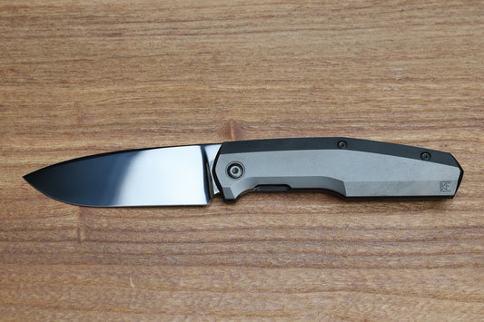 CUSTOM KNIFE FACTORY FIF18 W/ DLC TITANIUM HANDLES & POLISHED DLC M398