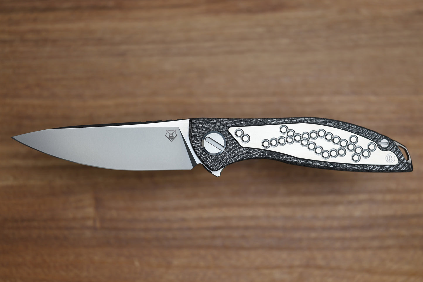 SHIROGOROV KNIVES AND CHRIS REEVE COLLABORATION HATION CGG - MAGNACUT BLADE - TITANIUM/BLACK ALUTEX HANDLE - MRBS