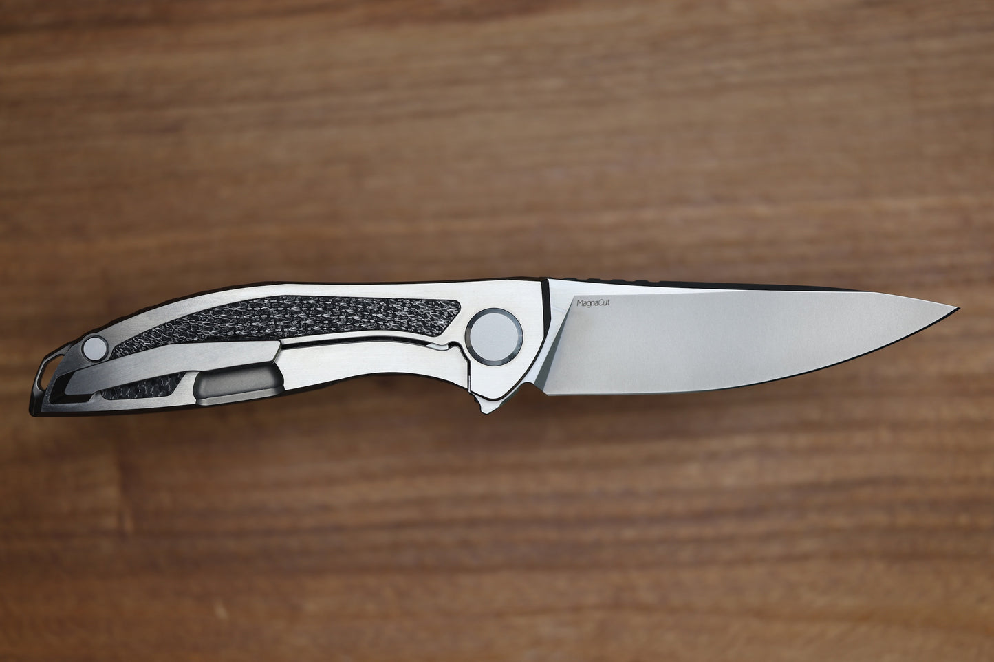 SHIROGOROV KNIVES AND CHRIS REEVE COLLABORATION HATION CGG - MAGNACUT BLADE - TITANIUM/BLACK ALUTEX HANDLE - MRBS