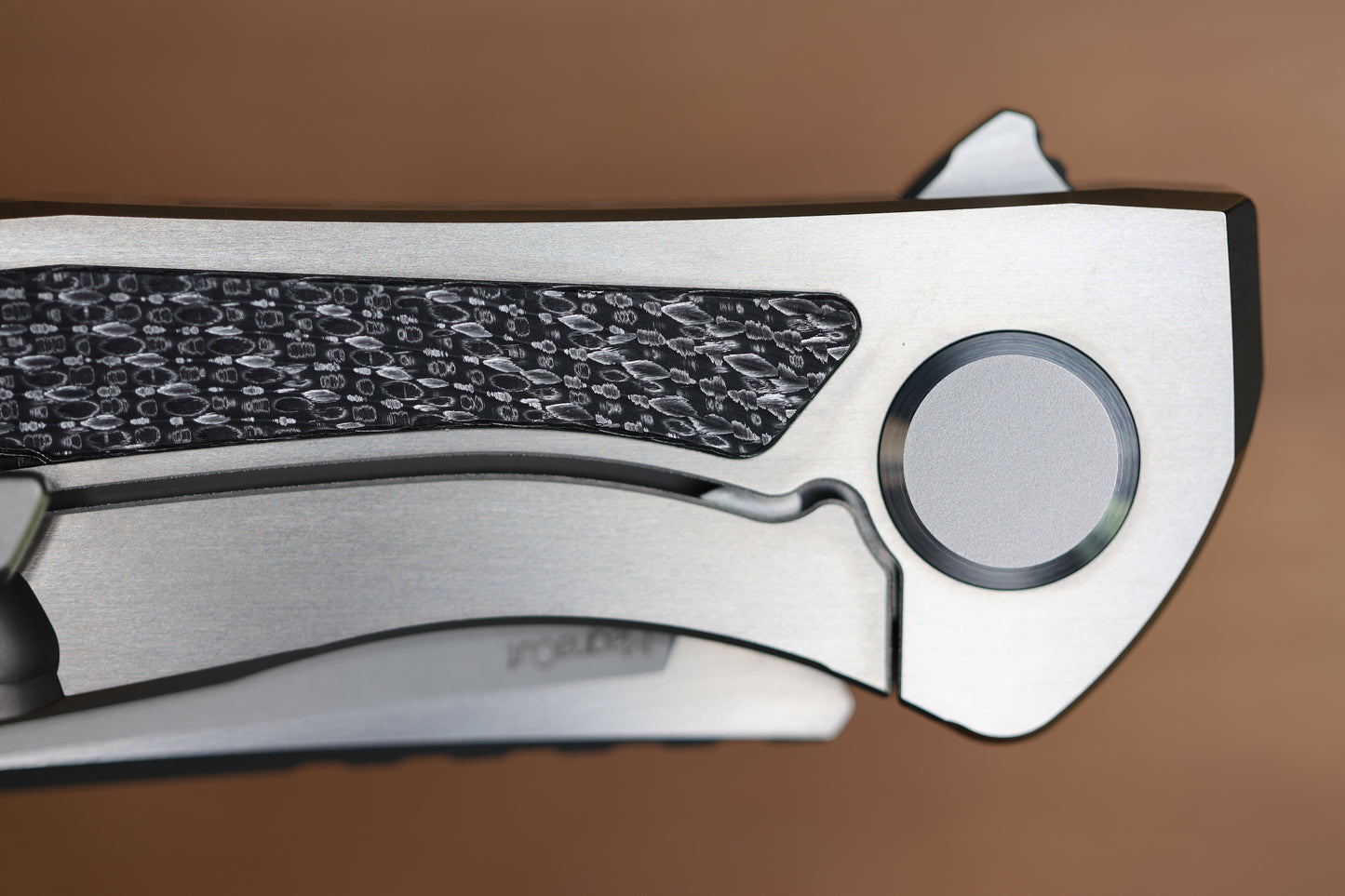 SHIROGOROV KNIVES AND CHRIS REEVE COLLABORATION HATION CGG - MAGNACUT BLADE - TITANIUM/BLACK ALUTEX HANDLE - MRBS