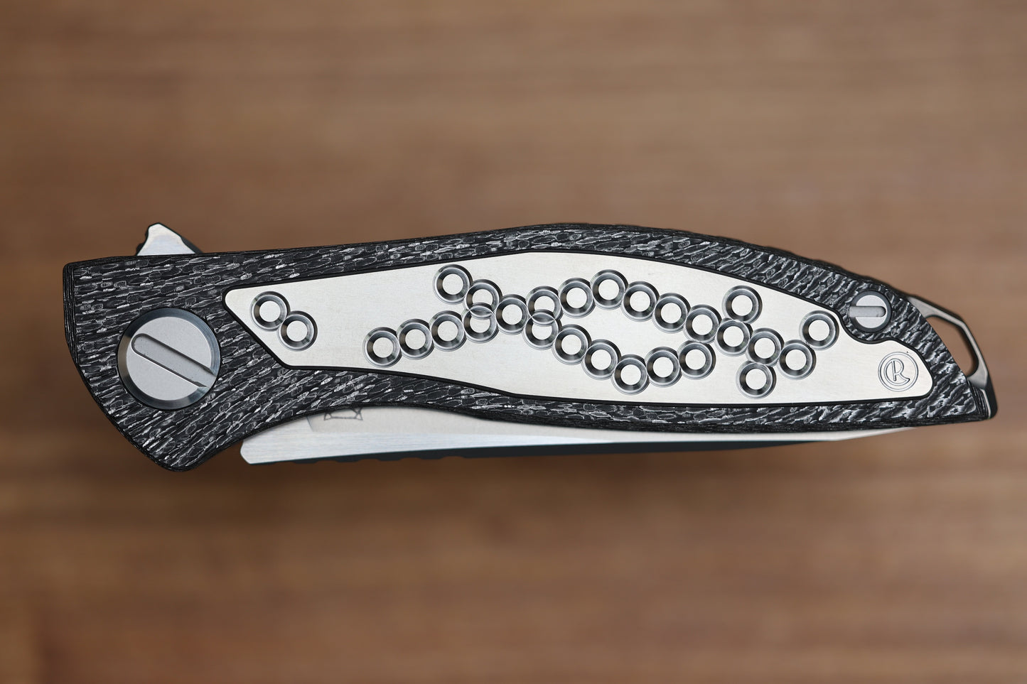 SHIROGOROV KNIVES AND CHRIS REEVE COLLABORATION HATION CGG - MAGNACUT BLADE - TITANIUM/BLACK ALUTEX HANDLE - MRBS