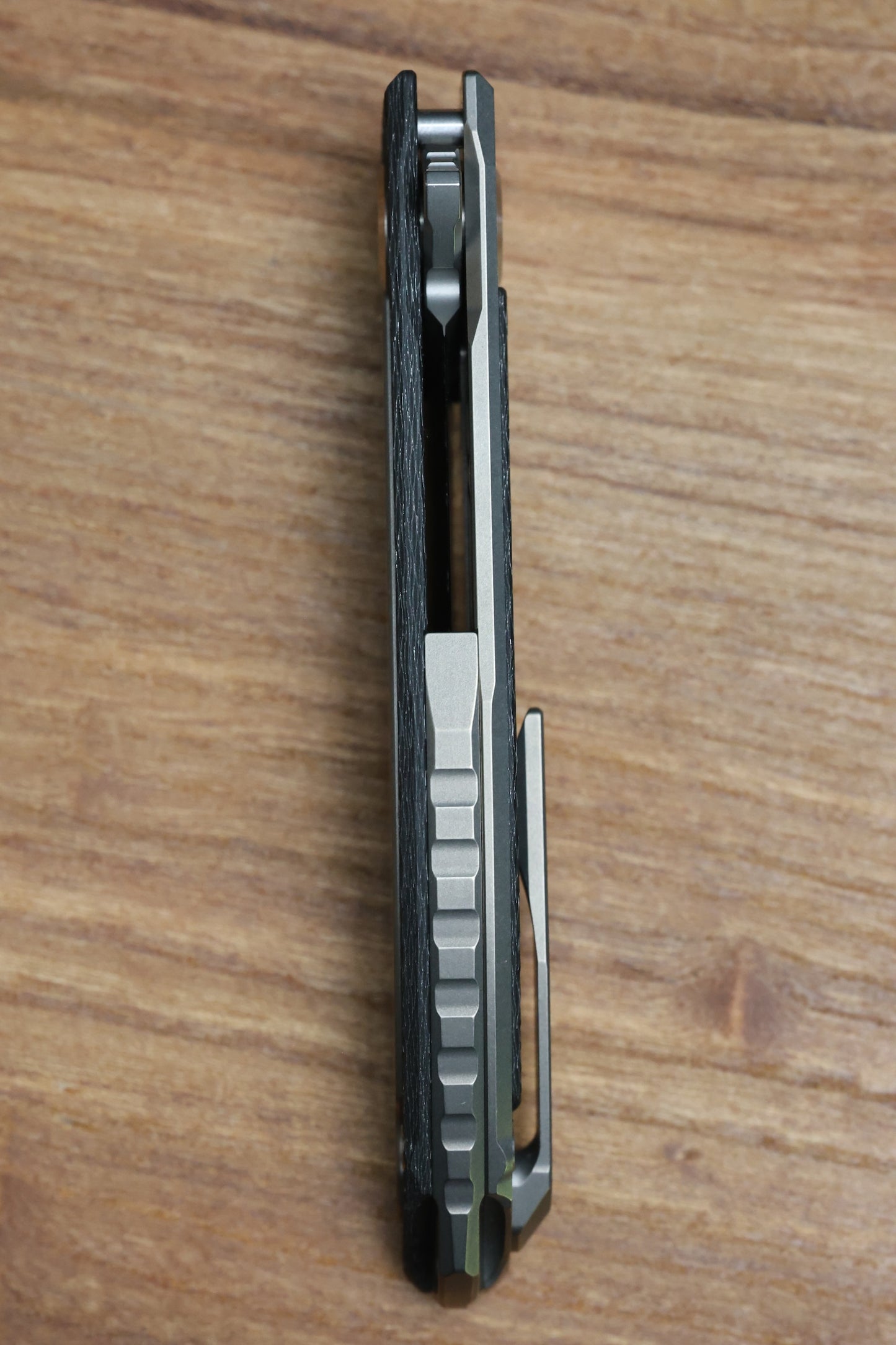 SHIROGOROV KNIVES AND CHRIS REEVE COLLABORATION HATION CGG - MAGNACUT BLADE - TITANIUM/BLACK ALUTEX HANDLE - MRBS