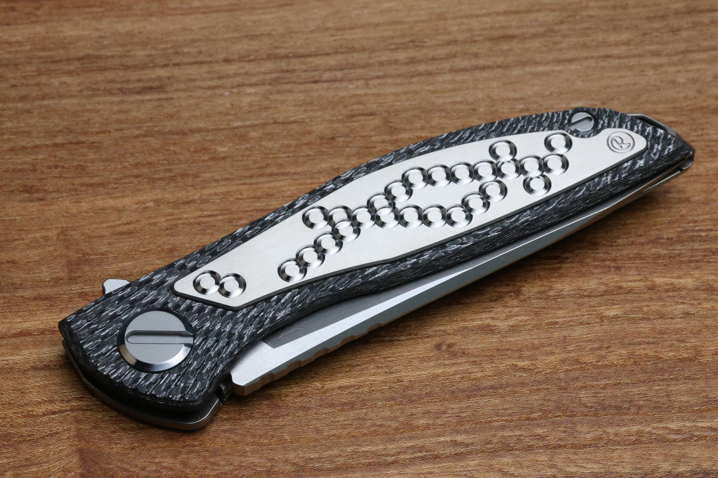 SHIROGOROV KNIVES AND CHRIS REEVE COLLABORATION HATION CGG - MAGNACUT BLADE - TITANIUM/BLACK ALUTEX HANDLE - MRBS