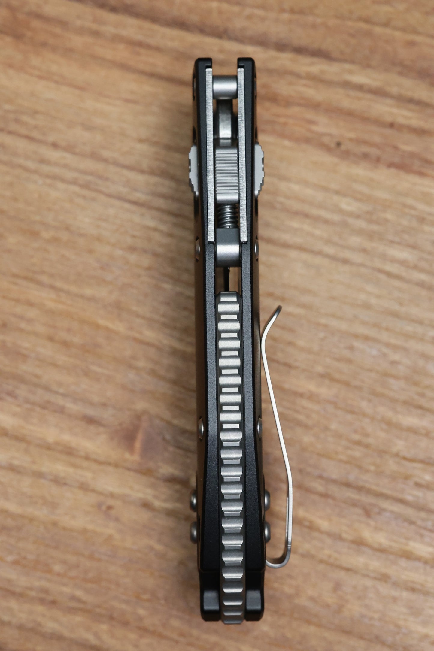 MICROTECH KNIVES MANUAL M-STITCH RAM LOK BLACK SMOOTH ALUMINUM HANDLES & STONEWASH M390MK 169MRL-10