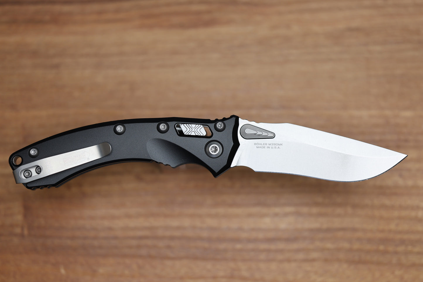 MICROTECH AMPHIBIAN MINI RAM LOK BLACK ALUMINUM & STONEWASH M390MK 137MRL-10