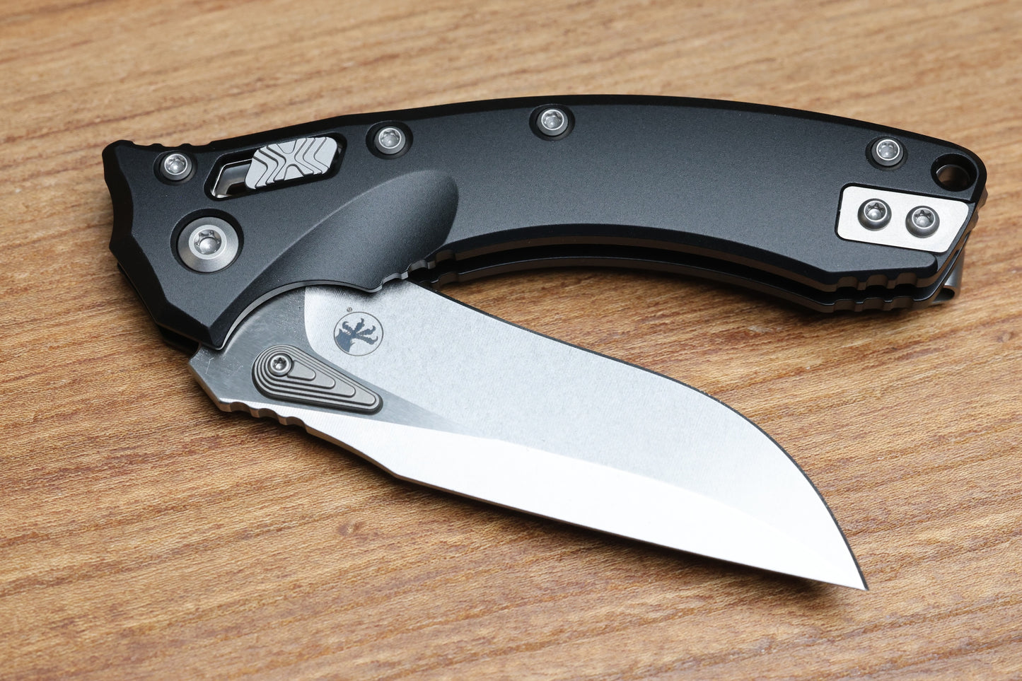 MICROTECH AMPHIBIAN MINI RAM LOK BLACK ALUMINUM & STONEWASH M390MK 137MRL-10