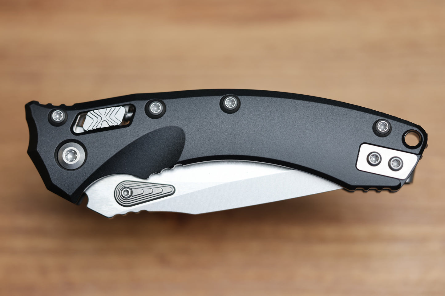 MICROTECH AMPHIBIAN MINI RAM LOK BLACK ALUMINUM & STONEWASH M390MK 137MRL-10