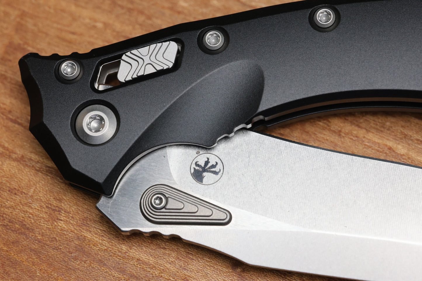 MICROTECH AMPHIBIAN MINI RAM LOK BLACK ALUMINUM & STONEWASH M390MK 137MRL-10