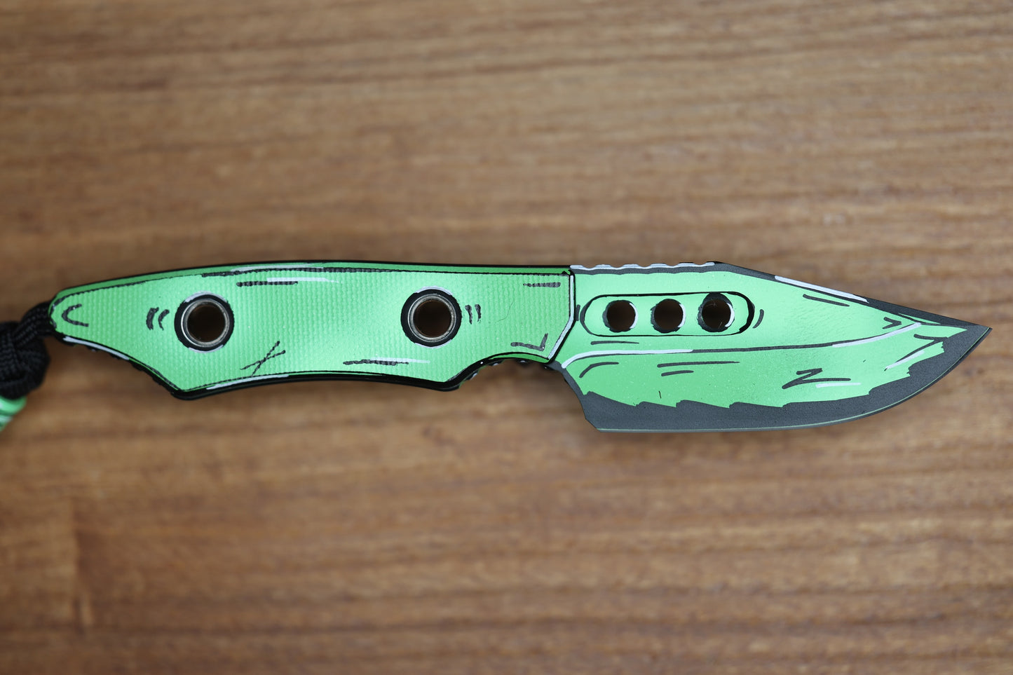 HERETIC KOBOLD TOXIC GREEN CEL SHADE BOWIE MAGNACUT FIXED BLADE H065-CS-TX