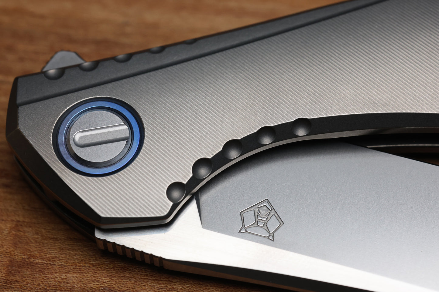 SHIROGOROV AND LEE WILLIAMS COLLABORATION 110 KS SAPPHIRE BLUE S90V BLADE SRRBS (PREOWNED)