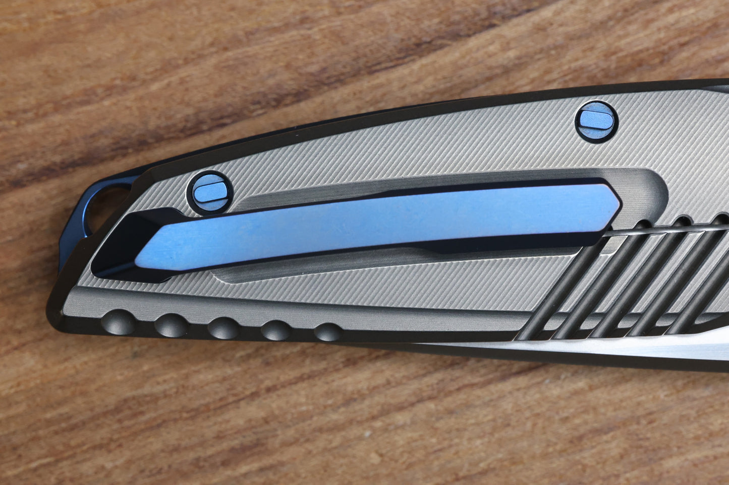 SHIROGOROV AND LEE WILLIAMS COLLABORATION 110 KS SAPPHIRE BLUE S90V BLADE SRRBS (PREOWNED)