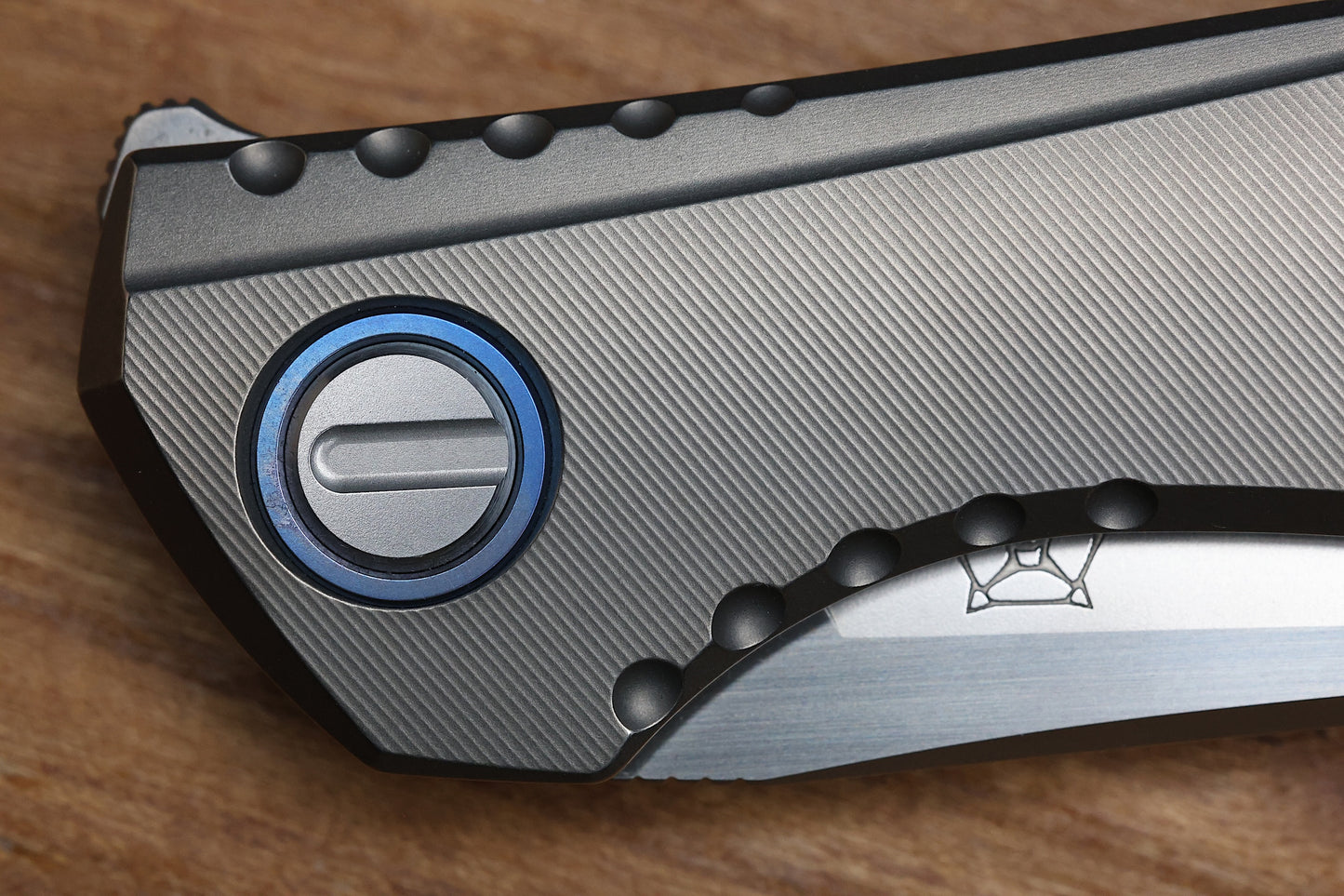 SHIROGOROV AND LEE WILLIAMS COLLABORATION 110 KS SAPPHIRE BLUE S90V BLADE SRRBS (PREOWNED)