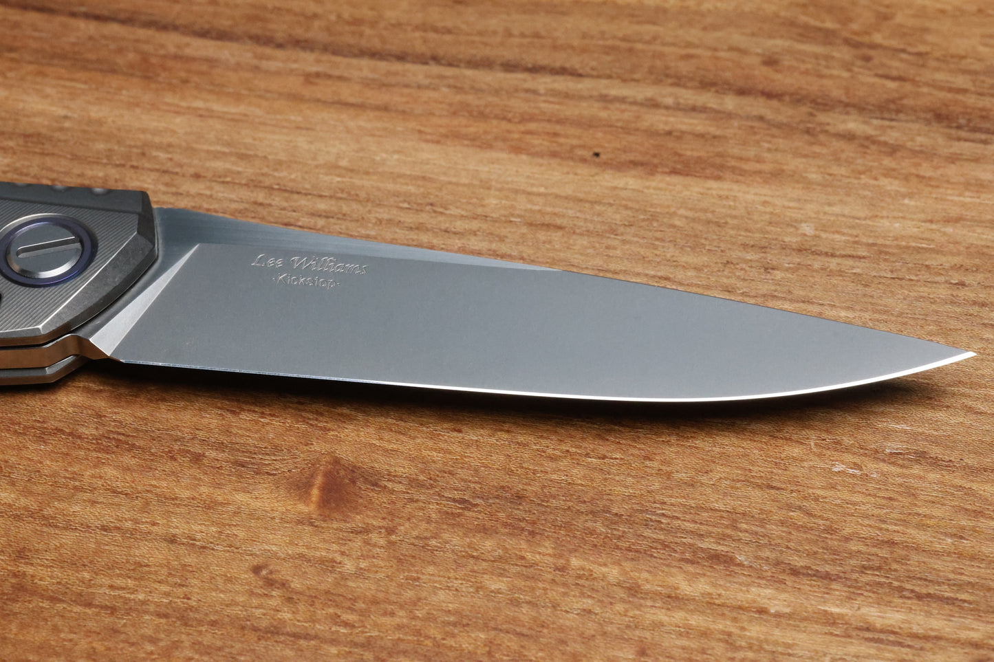 SHIROGOROV AND LEE WILLIAMS COLLABORATION 110 KS SAPPHIRE BLUE S90V BLADE SRRBS (PREOWNED)