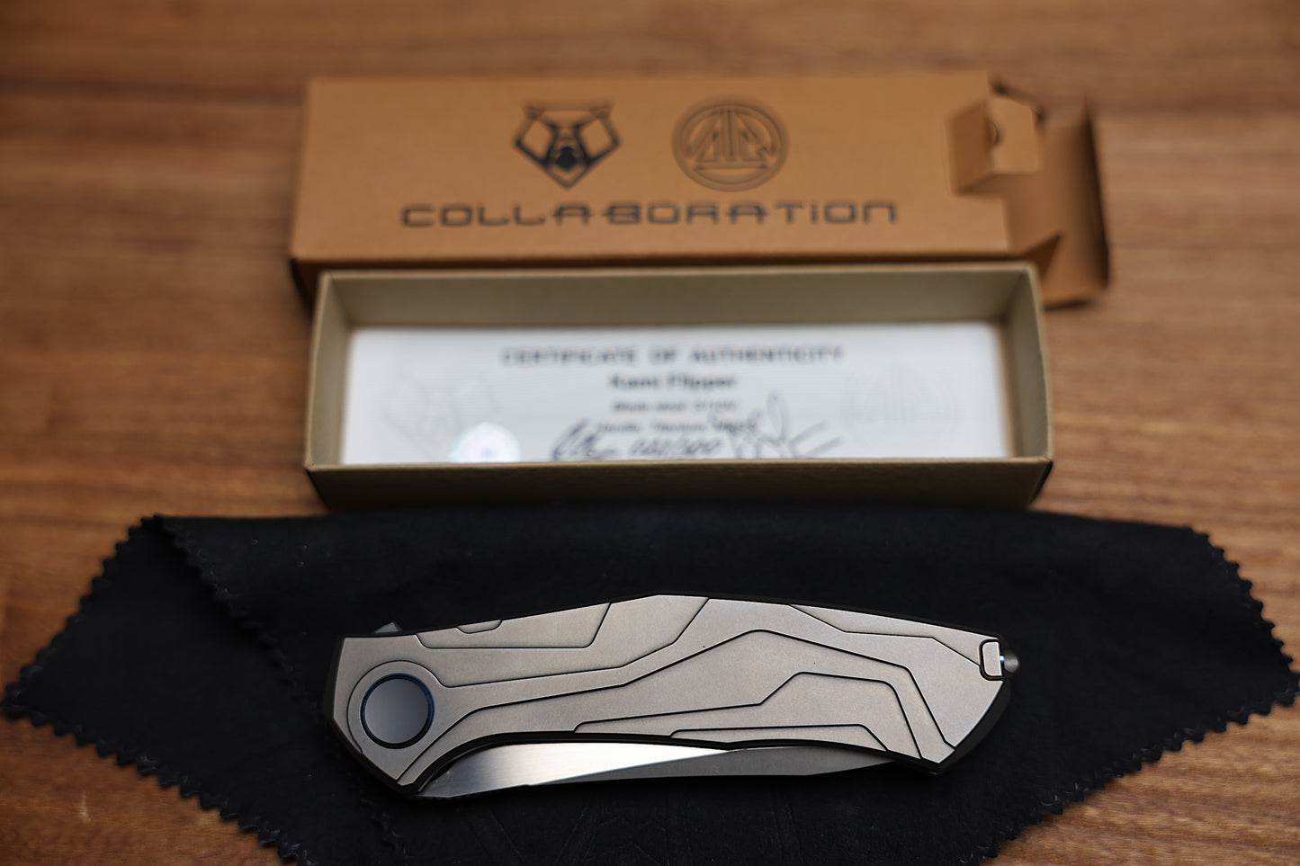 SHIROGOROV “LIMITED EDITION” SINKEVICH DESIGN KAMI FLIPPER – S110V BLADE – TITANIUM HANDLE – MRBS