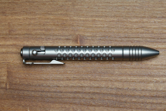 CHAVES BOLT ACTION PEN - FULL TITANIUM- DOTTED