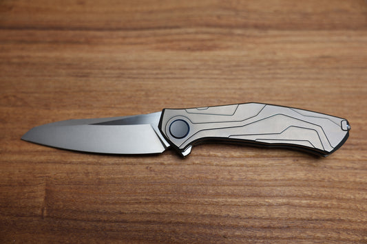 SHIROGOROV “LIMITED EDITION” SINKEVICH DESIGN KAMI FLIPPER – S110V BLADE – TITANIUM HANDLE – MRBS