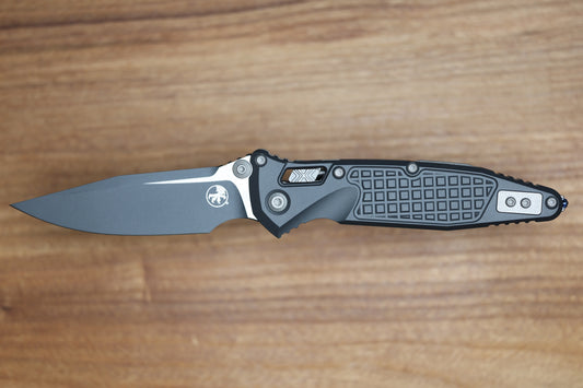 MICROTECH SOCOM RAM-LOK W/ SNIPER GRAY CERAKOTE ALUMINUM FRAG HANDLES & S/E M390MK 160RL-1FRCSG-Z13