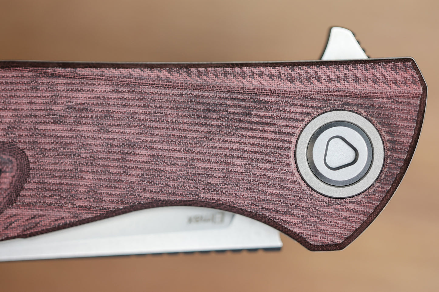 SHIROGOROV URSUS F95 - MAROON MICARTA HANDLE - ELMAX BLADE - MRBS