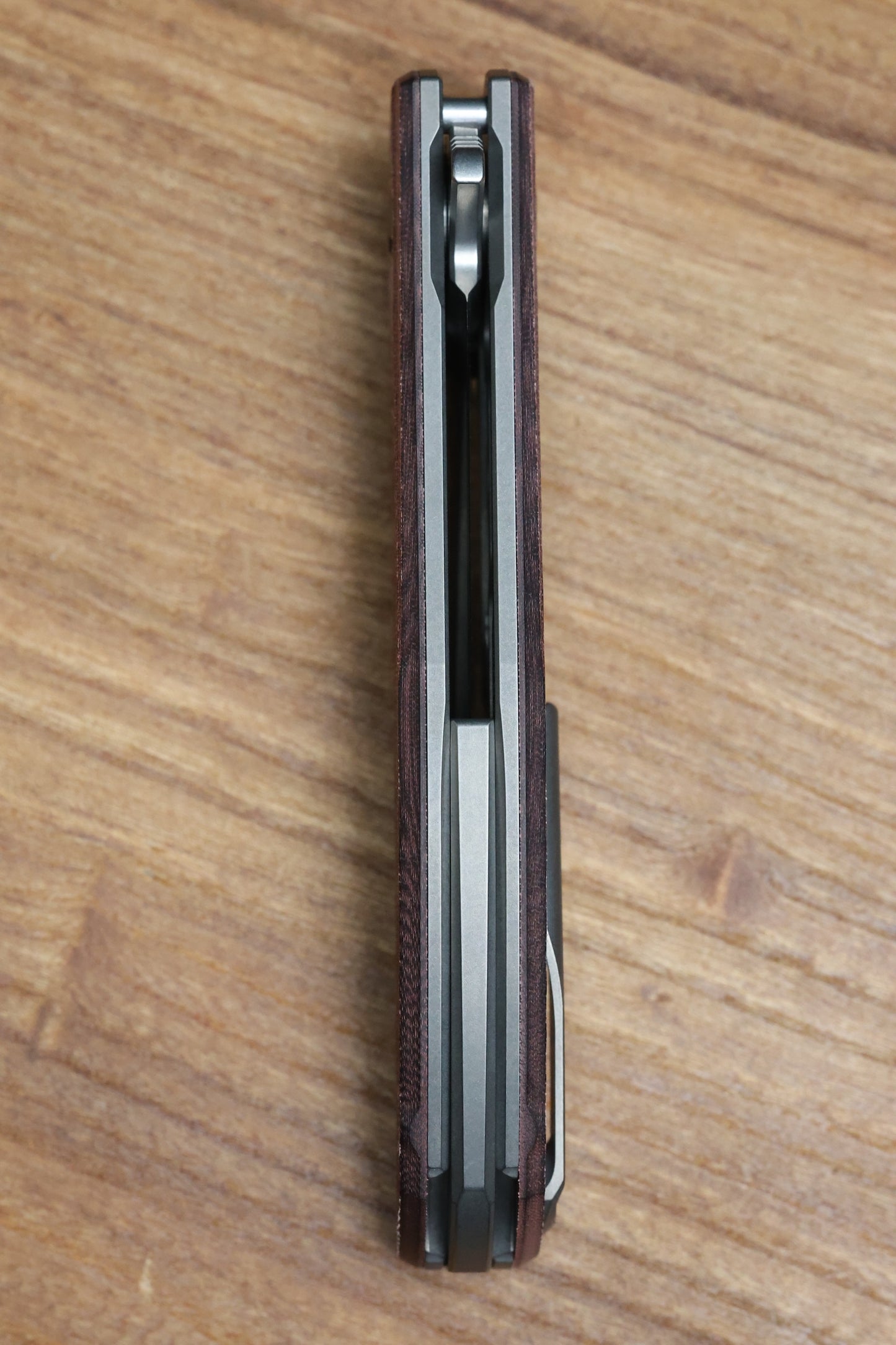 SHIROGOROV URSUS F95 - MAROON MICARTA HANDLE - ELMAX BLADE - MRBS