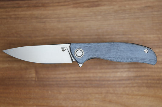 SHIROGOROV URSUS F95 - BLUE MICARTA HANDLE - ELMAX BLADE - MRBS