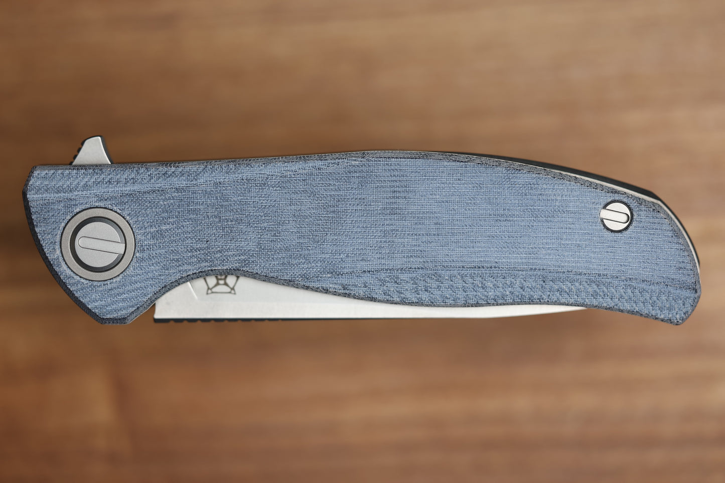 SHIROGOROV URSUS F95 - BLUE MICARTA HANDLE - ELMAX BLADE - MRBS