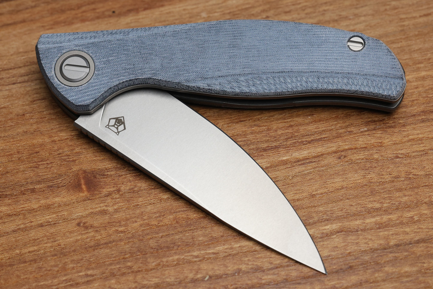 SHIROGOROV URSUS F95 - BLUE MICARTA HANDLE - ELMAX BLADE - MRBS