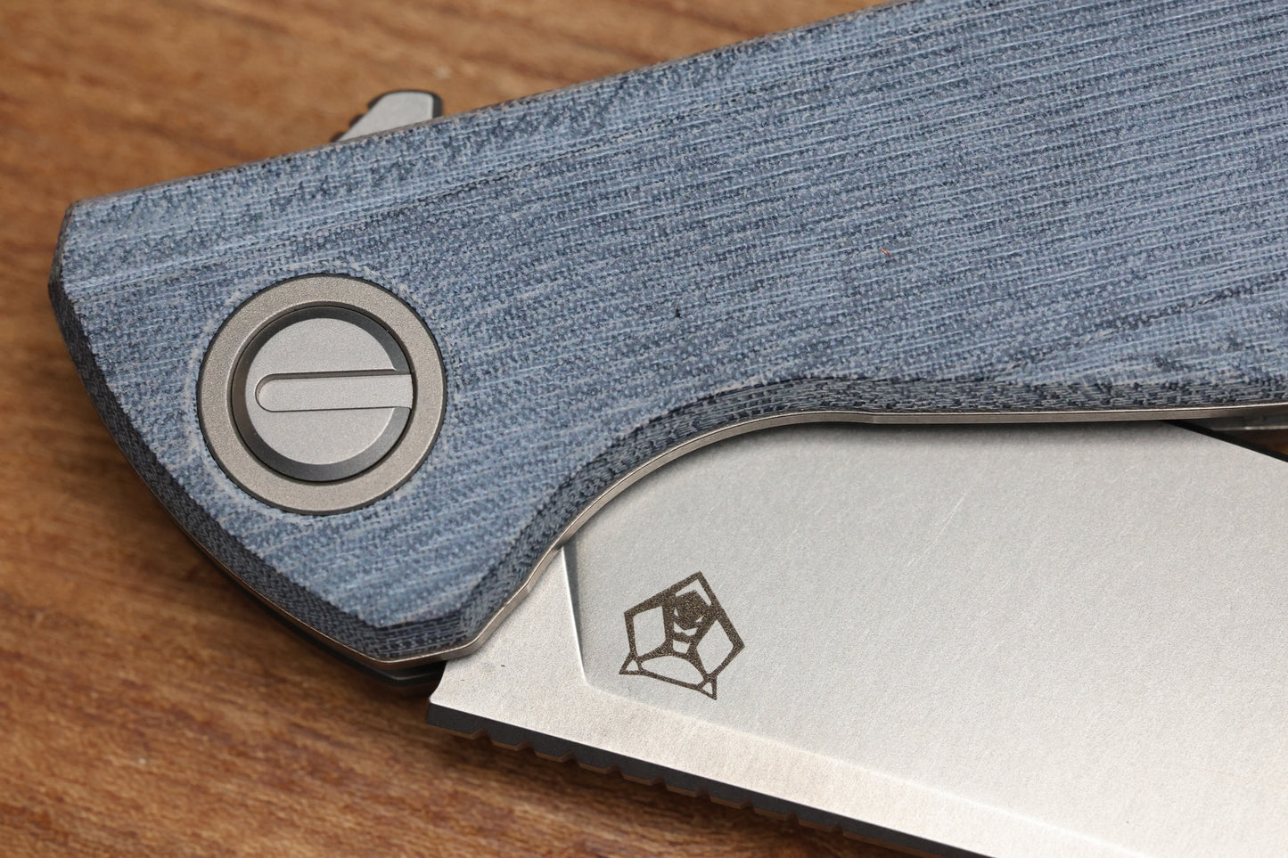 SHIROGOROV URSUS F95 - BLUE MICARTA HANDLE - ELMAX BLADE - MRBS